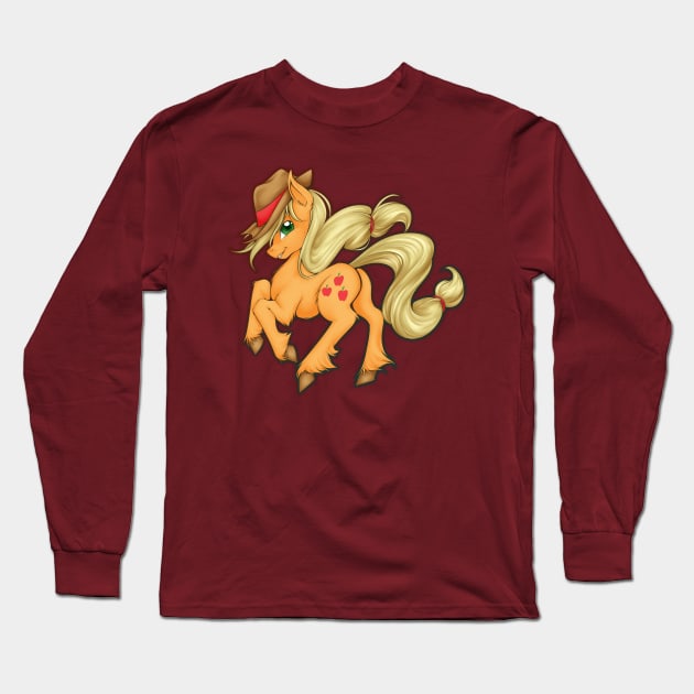 applejacks Long Sleeve T-Shirt by Xiki_Muffin